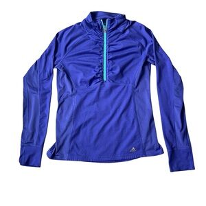 Adidas Royal Blue Quarter-Zip Top